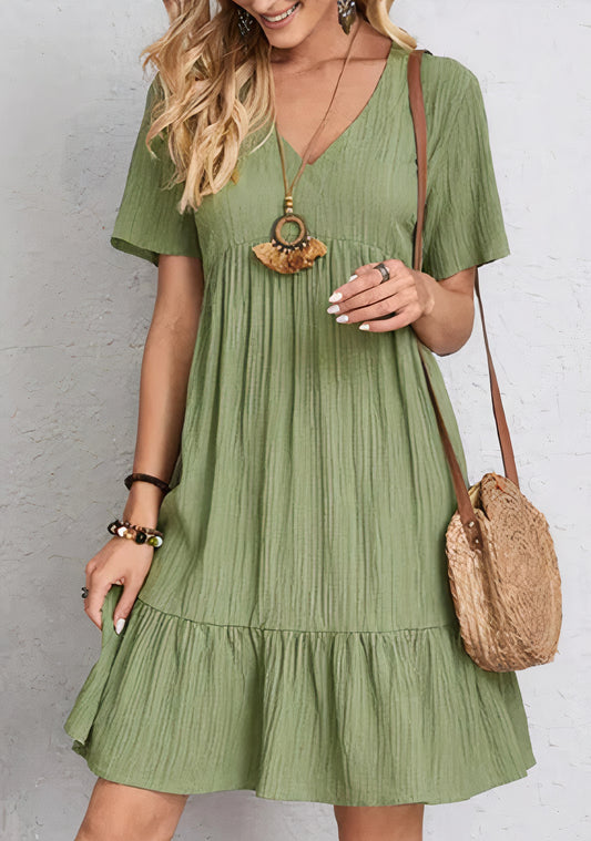 Shelly | Babydoll Summer V-neck Dress