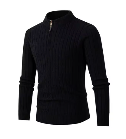 Royce | Men's Cashmere Blend Half-Zip Sweater