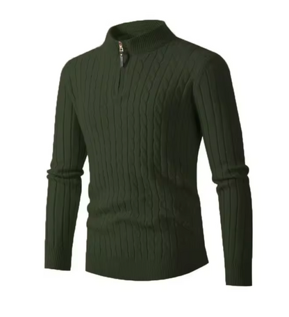 Royce | Men's Cashmere Blend Half-Zip Sweater