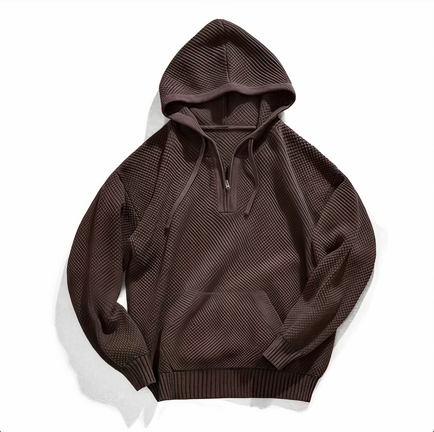 Essential | Men's Casual Knit Half-Zip Hoodie