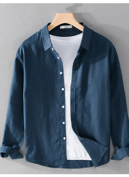 Jae | Men's Premium Linen Long Sleeve Shirt