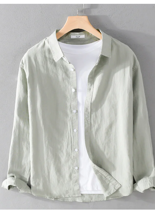 Jae | Men's Premium Linen Long Sleeve Shirt