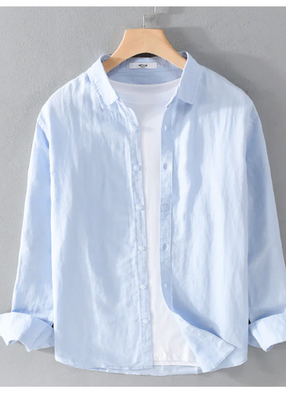 Jae | Men's Premium Linen Long Sleeve Shirt