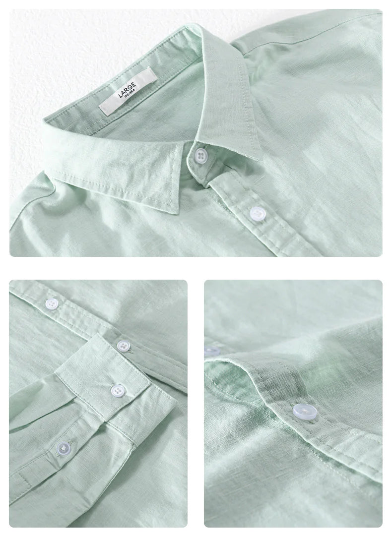 Jae | Men's Premium Linen Long Sleeve Shirt